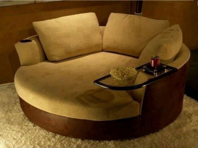 Most Recent Big Round Sofa Chairs Intended For Oversized Swivel Round Chair Would Love Something Like This If We (Photo 1 of 10)