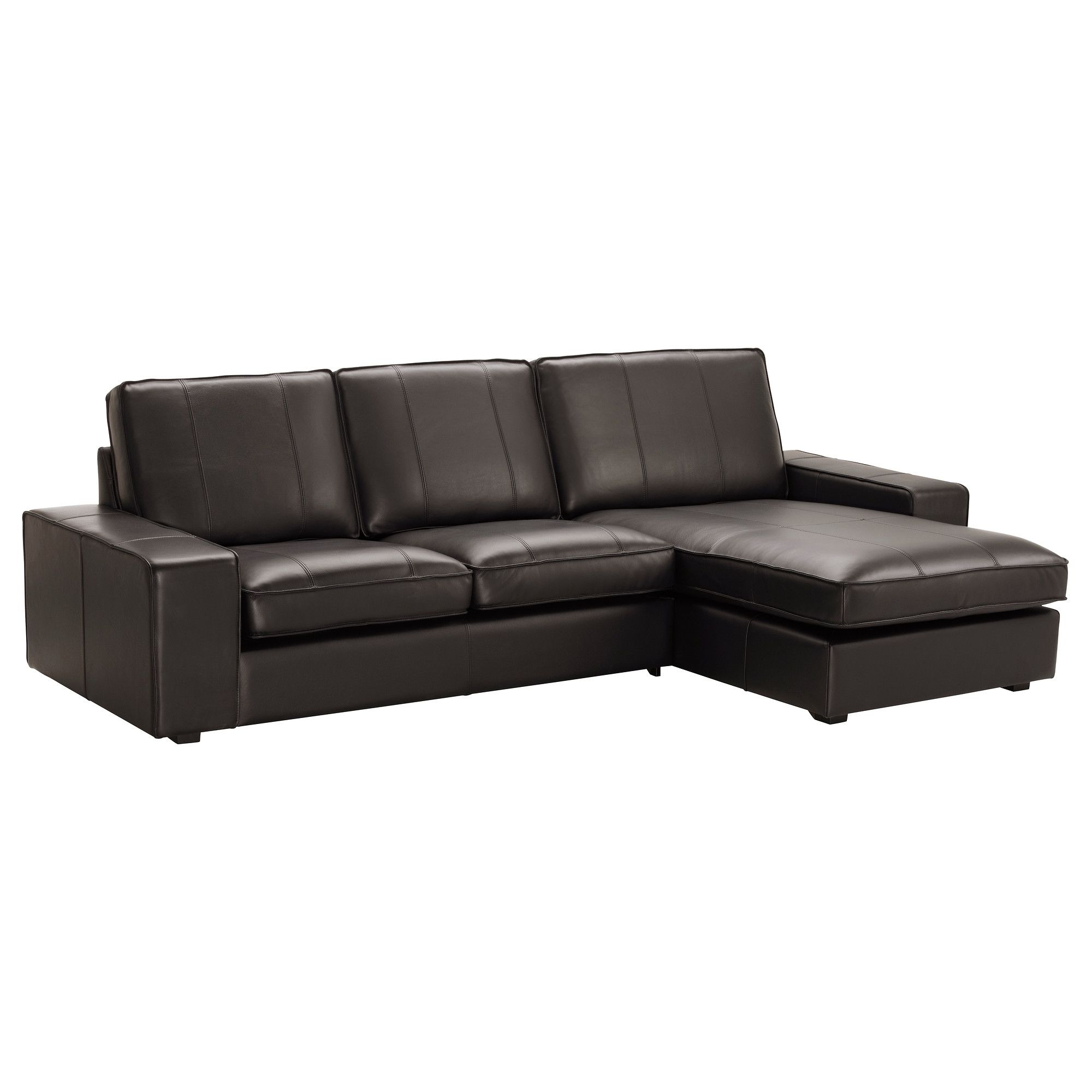 Most Recent Ikea Chaise Sofas Throughout Kivik Sofa – With Chaise/grann/bomstad Black – Ikea (View 5 of 15)