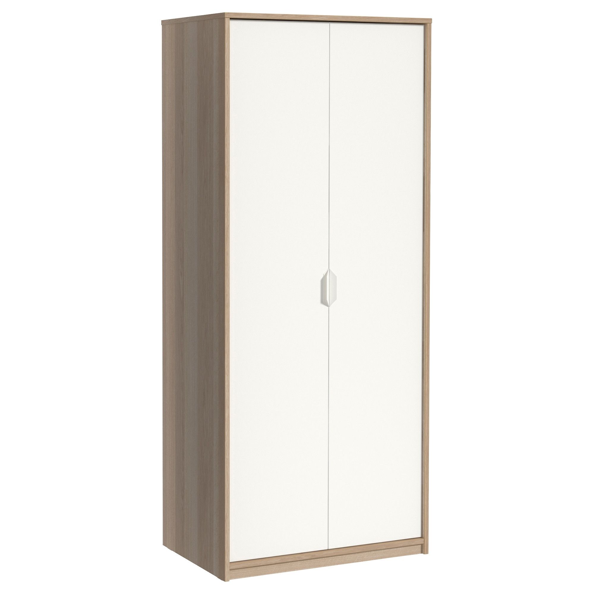 Most Recent Oak And White Wardrobes Within Askvoll Wardrobe – Ikea (View 1 of 15)