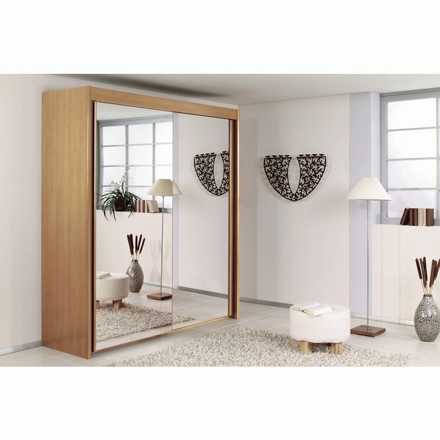 Most Up To Date 2 Sliding Door Wardrobes Inside Rauch Imperial 2 Metre Mirrored Sliding Door Wardrobe – 5i (View 9 of 15)