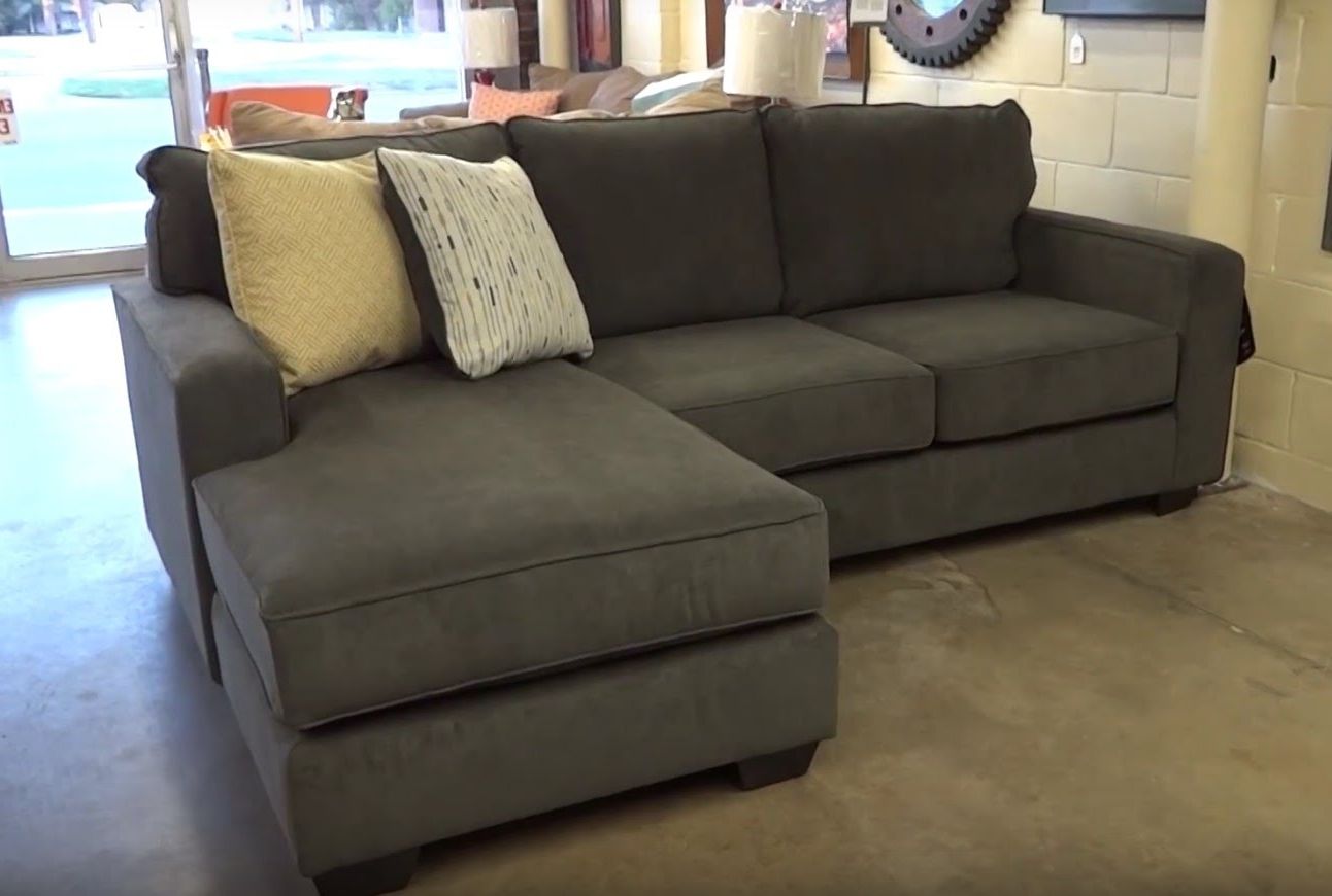 Most Up To Date Couches With Chaise Lounge With Regard To Ashley Furniture Hodan Marble Sofa Chaise 797 Review – Youtube (View 11 of 15)