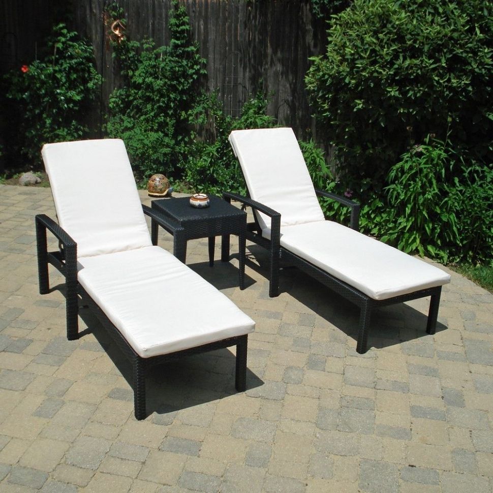 2021 Latest Black Outdoor Chaise Lounge Chairs