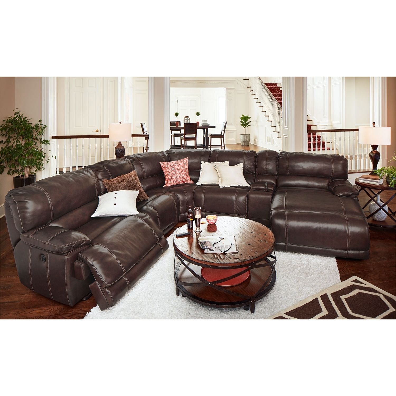 Most Up To Date Sectionals With Chaise And Recliner In St (View 7 of 15)