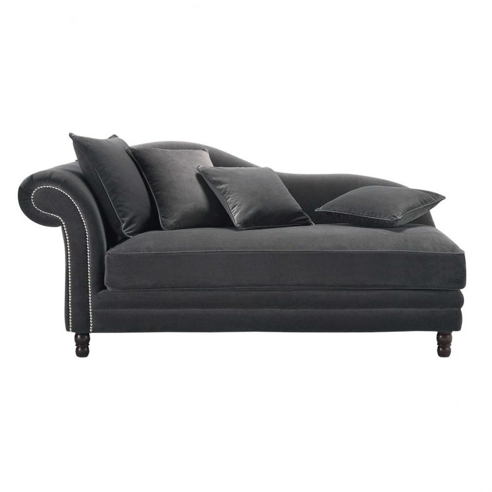 Most Up To Date Velvet Grey Chaise Lounge — Interior Exterior Homie : Choosing Throughout Grey Chaise Lounges (View 11 of 15)