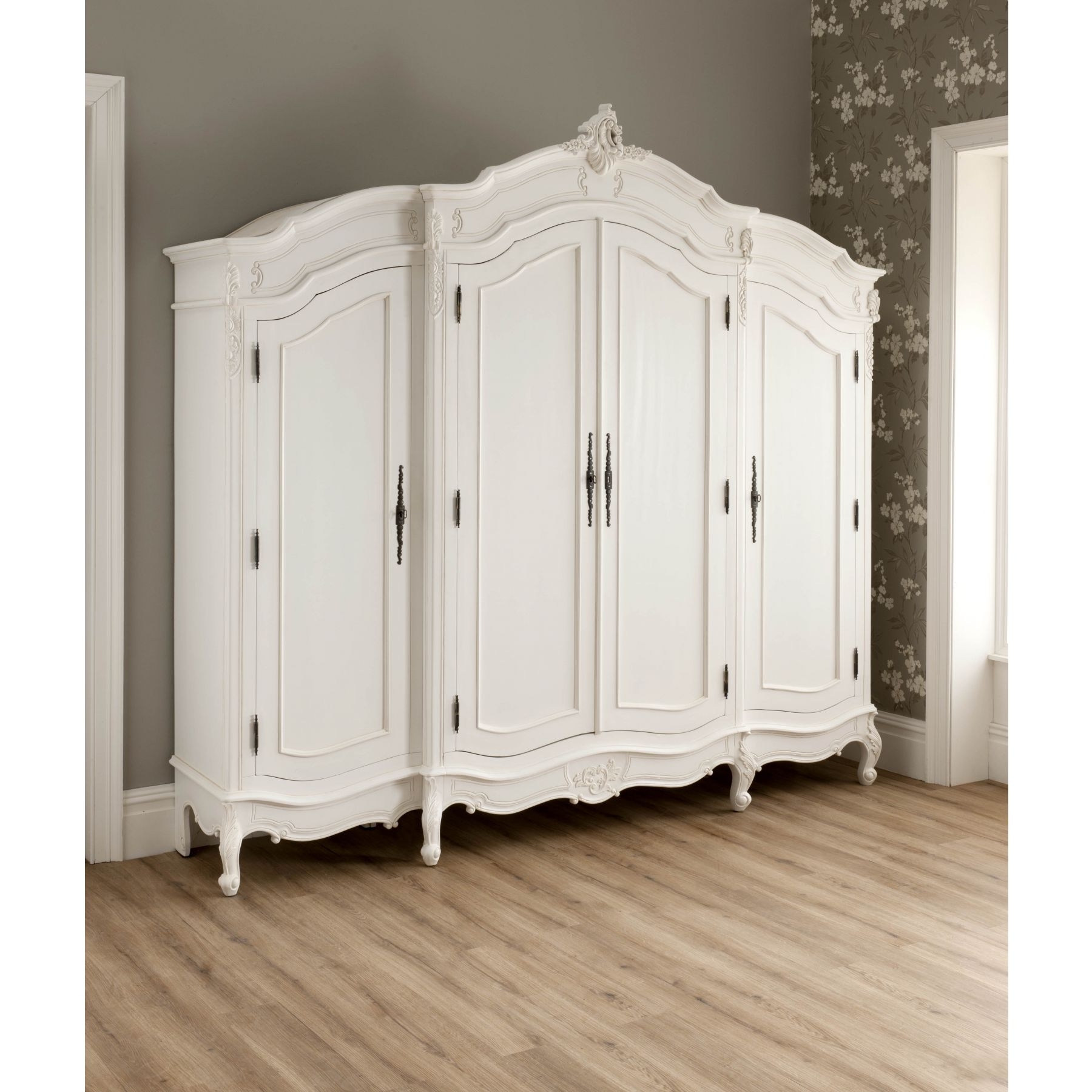 Featured Photo of 15 Collection of White Antique Wardrobes