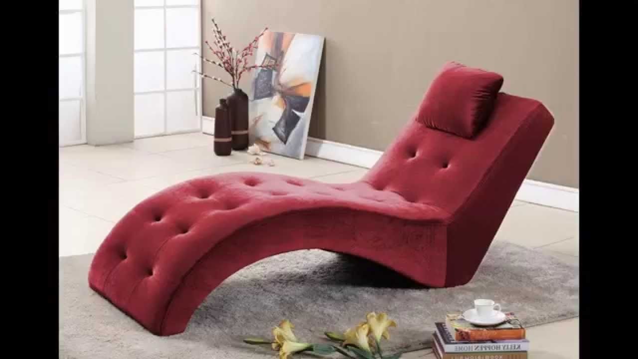 Newest Burgundy Lounge Chaise Chair With Pillow Review – Youtube Within Esse Chaises (Photo 13 of 37)