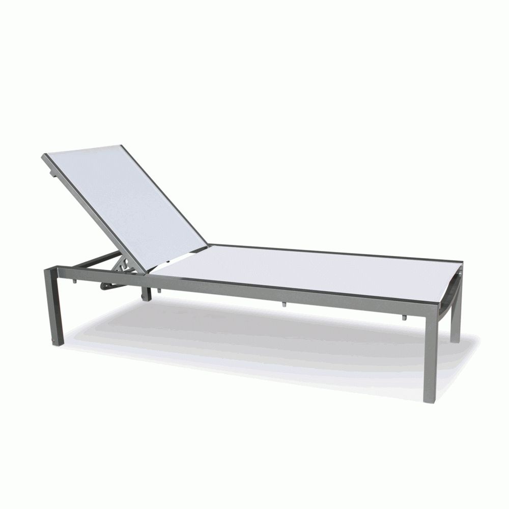 Newest Sling Chaise Lounge Chair New Fusion Outdoor Special Pricing With Regard To Outdoor Mesh Chaise Lounge Chairs (View 11 of 15)