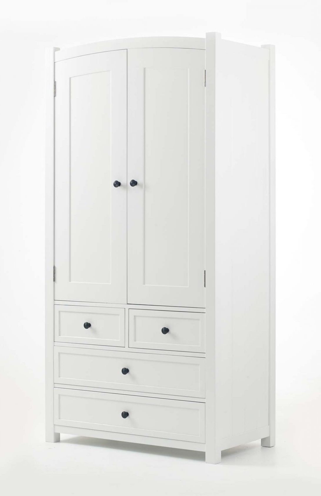 Newest White Wood Wardrobes With Drawers Pertaining To White Wardrobe With Drawers And Shelves Sliding Door Wood (View 5 of 15)