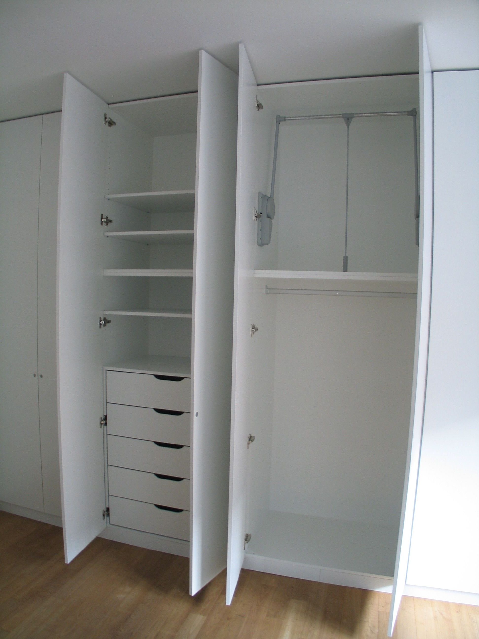 Newest White Wood Wardrobes With Drawers Throughout White Wooden Wardrobe With Drawer And Shelf Also Rectangle White (View 8 of 15)