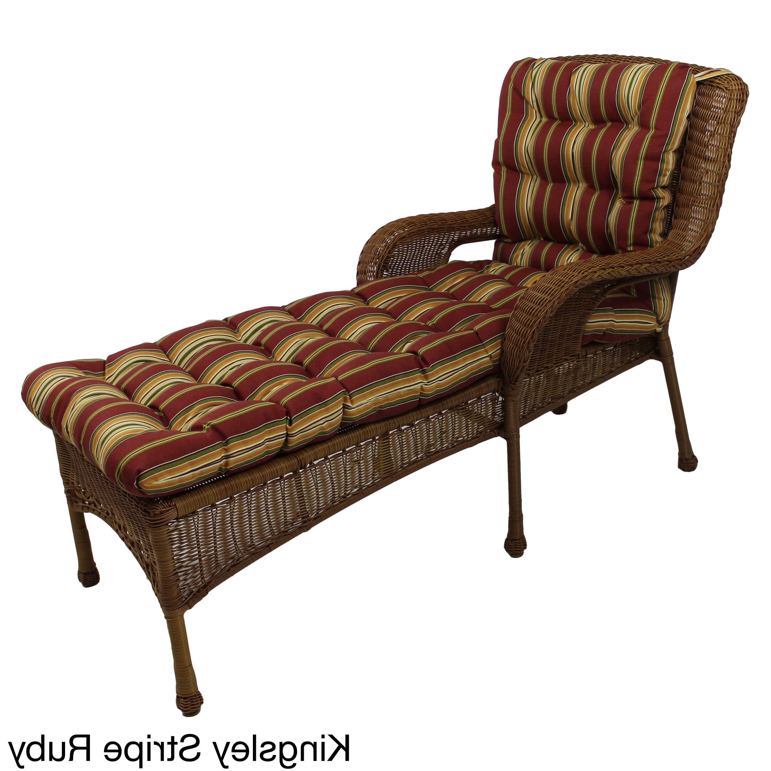 Newest Wooden Chaise Lounges Regarding All Weather Outdoor Chaise Lounge Cushion – Free Shipping Today (View 15 of 15)