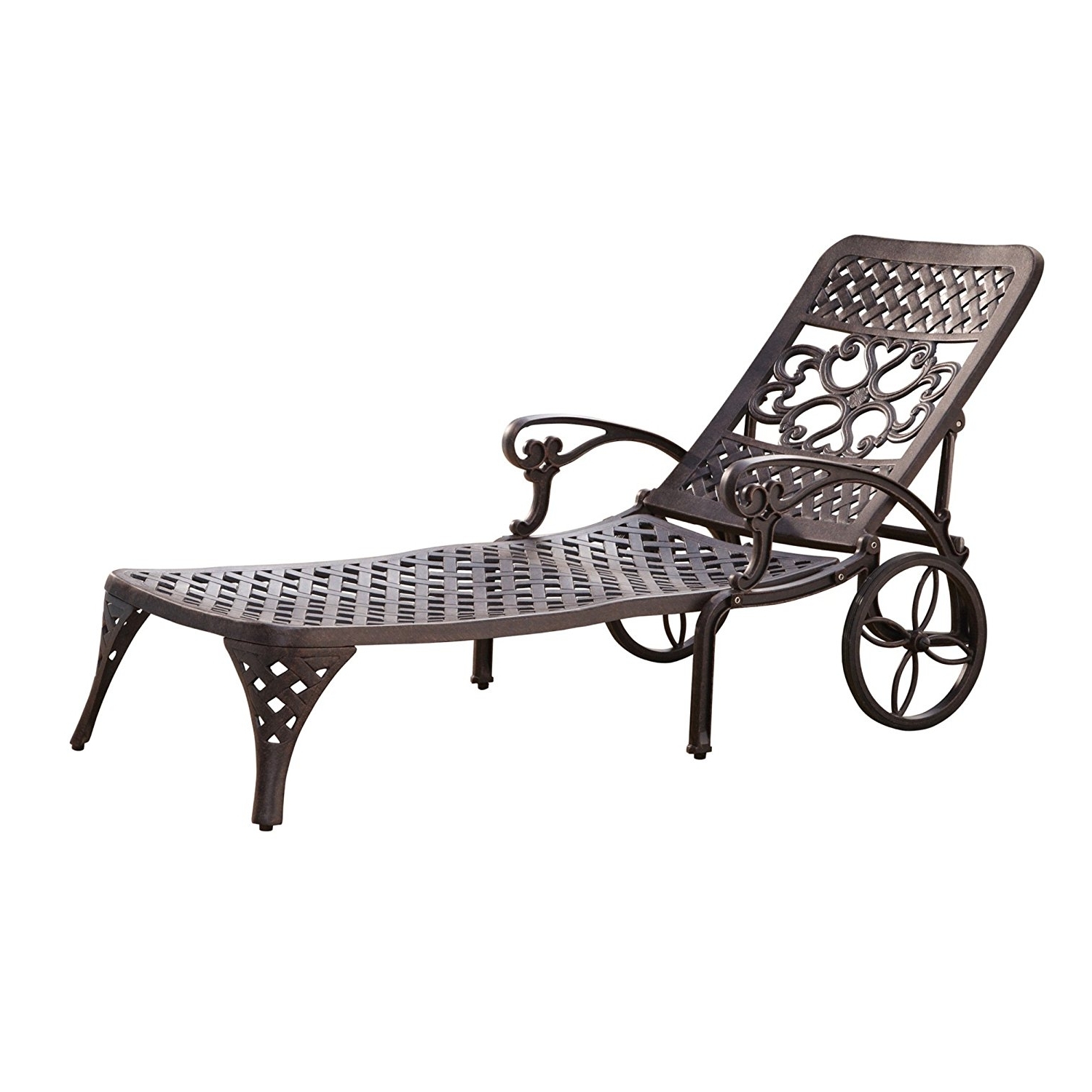 Outdoor Chaise Lounge Chairs In Popular Amazon : Home Styles Biscayne Chaise Lounge Chair, Black (Photo 12 of 15)