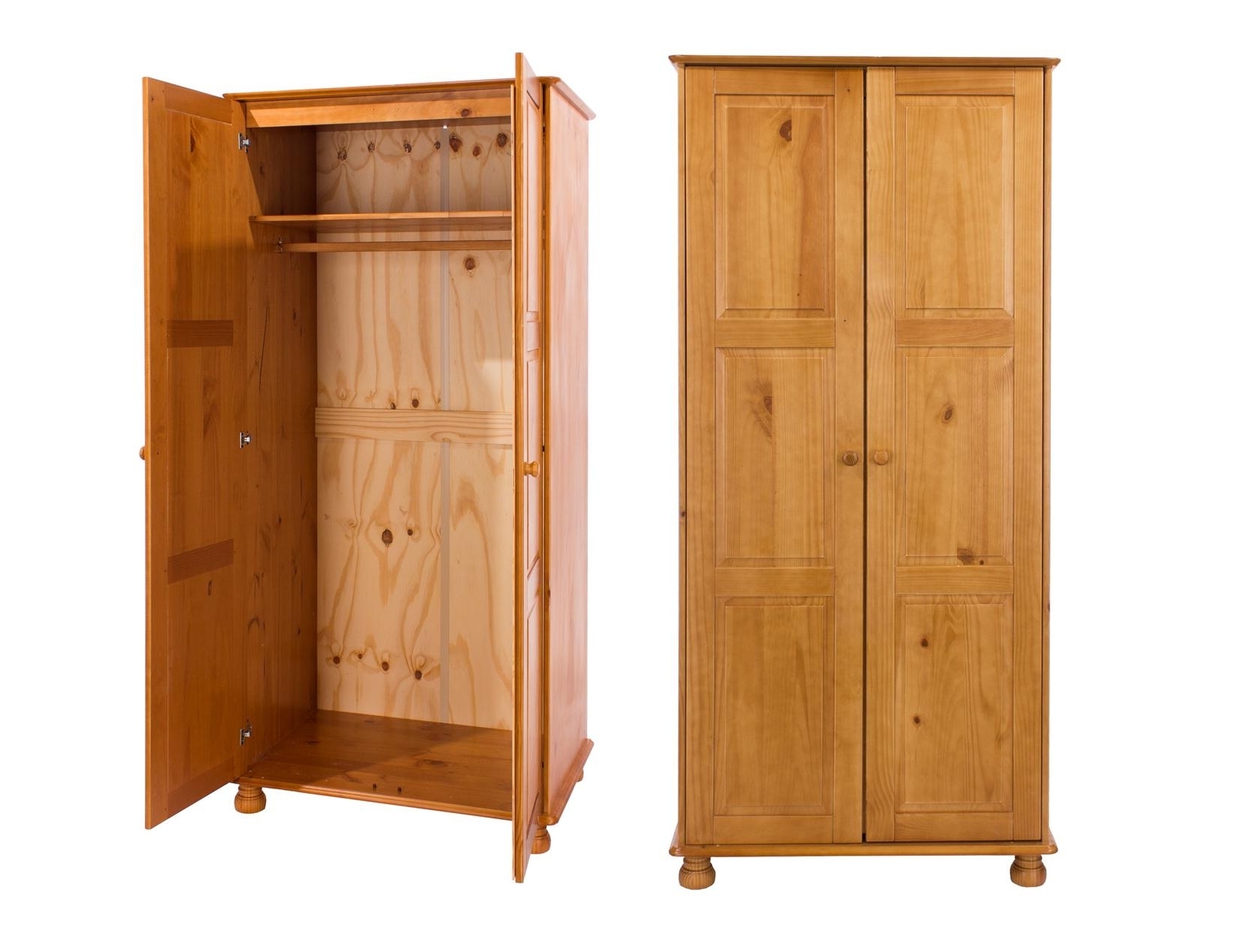 Pine Wardrobes Regarding Latest Wardrobe And Storage Box Dovedale Victorian Style Pine Furniture (Photo 10 of 15)