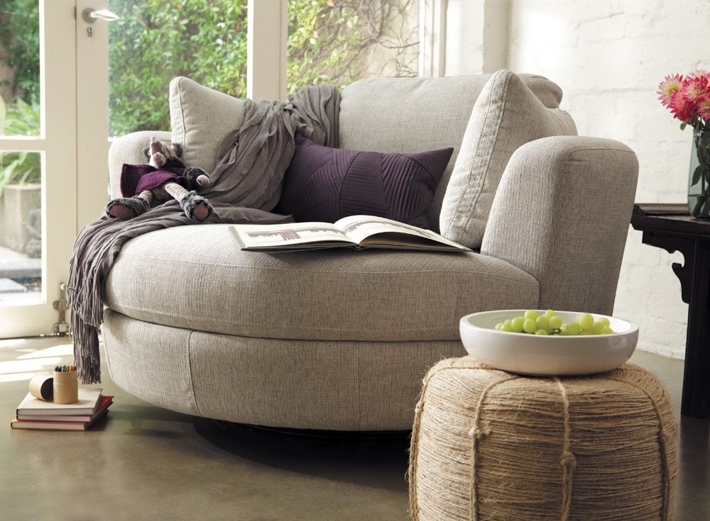 Featured Photo of 10 Best Ideas Cuddler Swivel Sofa Chairs