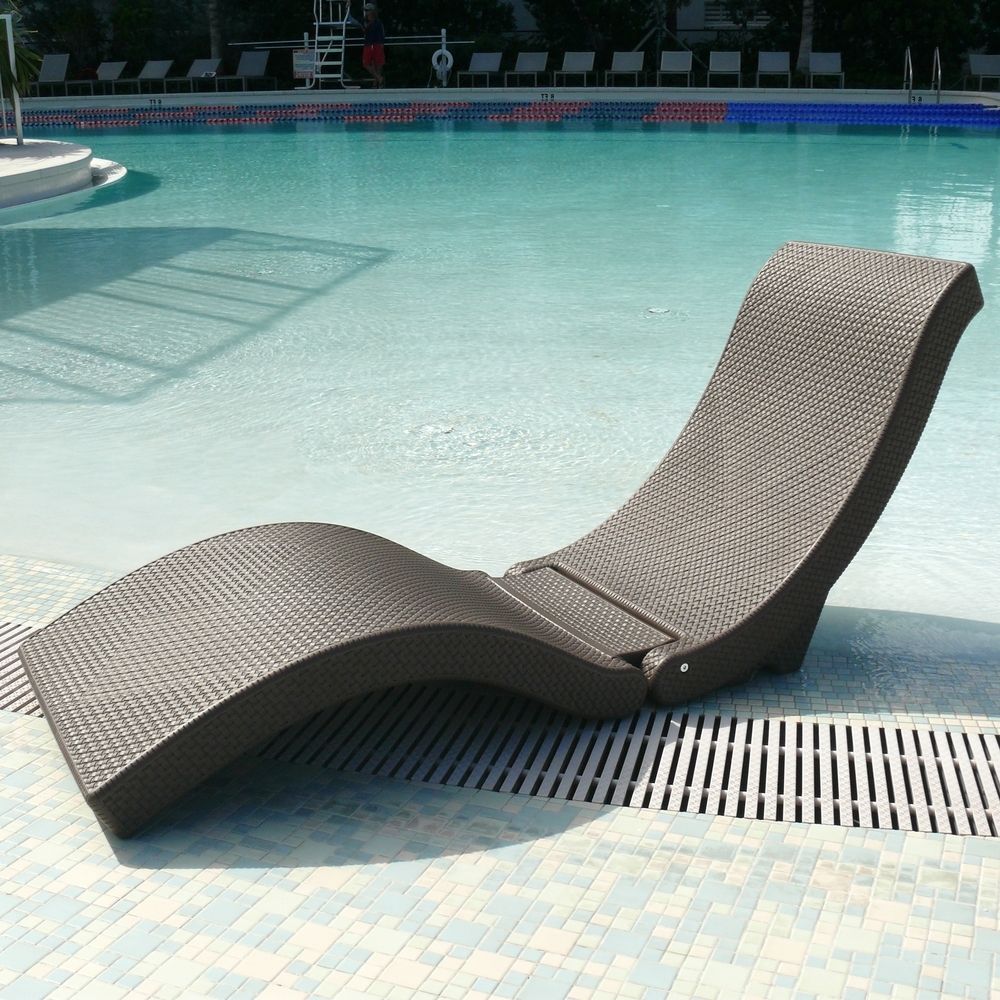 Pool Chaises Throughout Favorite The Splashlounger Chaise/ Pool Floater Chair (View 7 of 15)