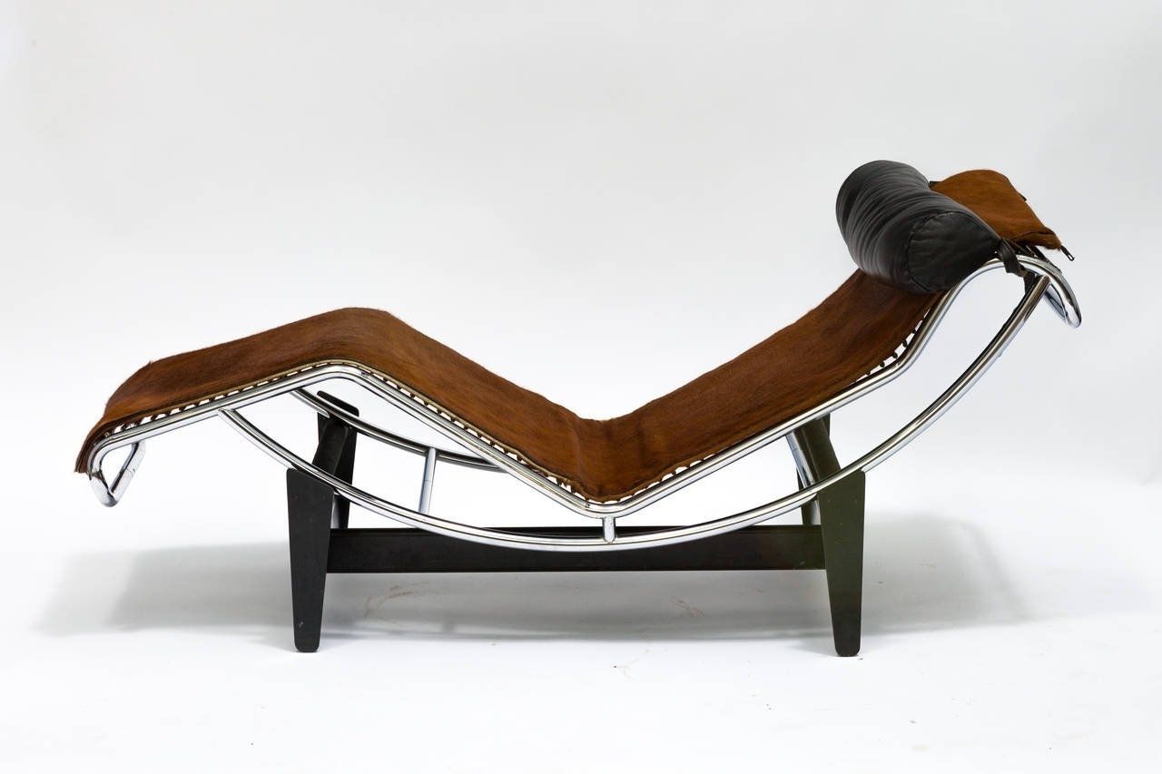 Popular Corbusier Lc4 Chaise Lounge Chair In Cowhide For Sale At 1stdibs In Chaise Lounge Chairs (View 15 of 15)
