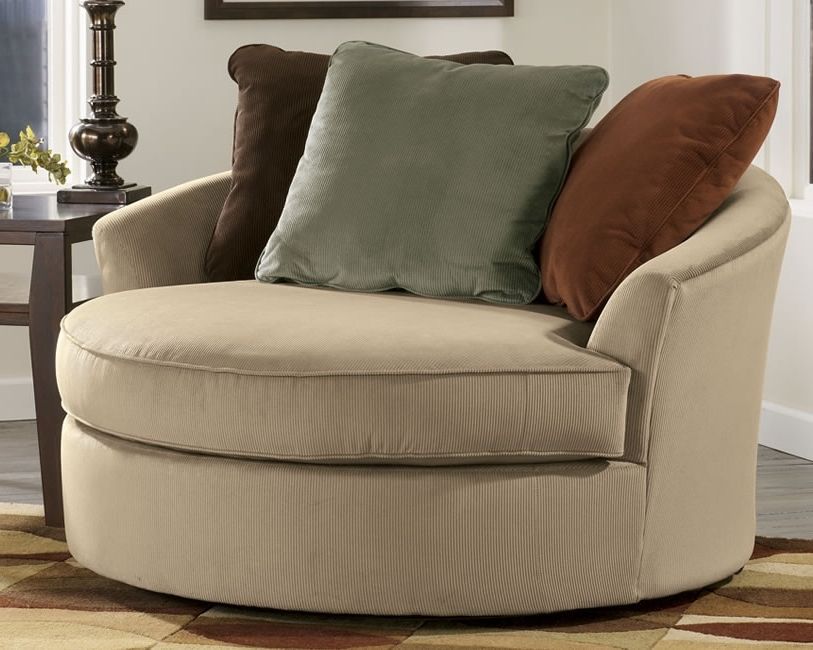Popular Cuddle Couch Round Sofas Homyxl Round Couch Chair In Chair Style With Circular Sofa Chairs (Photo 1 of 10)