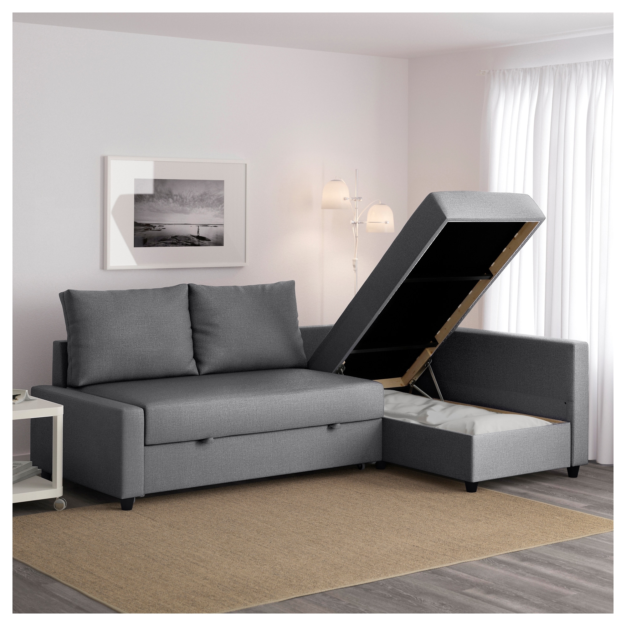 Popular Friheten Corner Sofa Bed With Storage Skiftebo Dark Grey – Ikea With Regard To Chaise Sofa Beds (Photo 12 of 15)