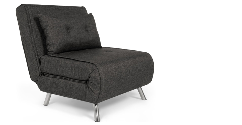 Popular Single Sofa Chairs Inside Haru Single Sofa Bed, Cygnet Grey (Photo 7 of 10)