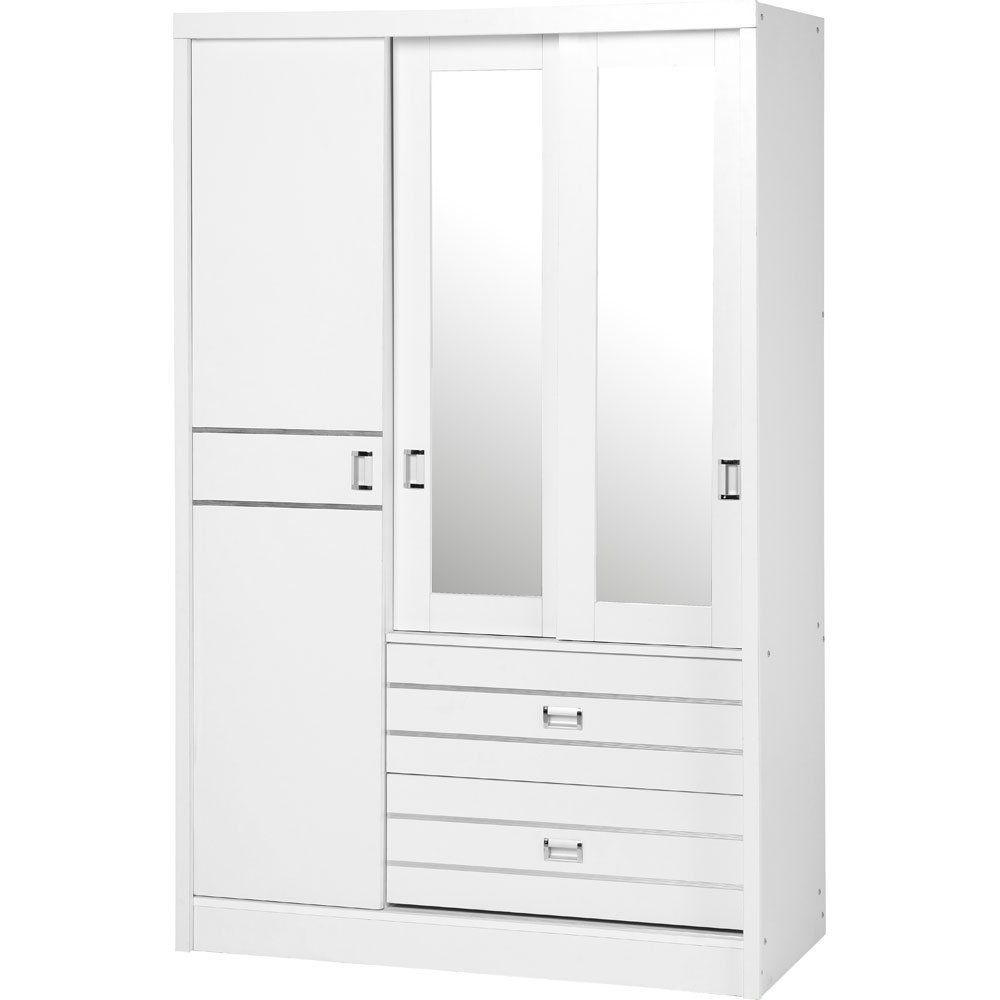 Popular Single White Wardrobes With Drawers Regarding Single White Wardrobe With Drawers 3 Door 2 Argos This Will Be A (View 12 of 15)