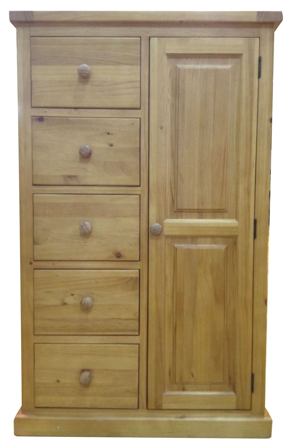 Popular Wardrobes And Chest Of Drawers Combined Regarding Newark Pine Combi Wardrobe (View 1 of 15)