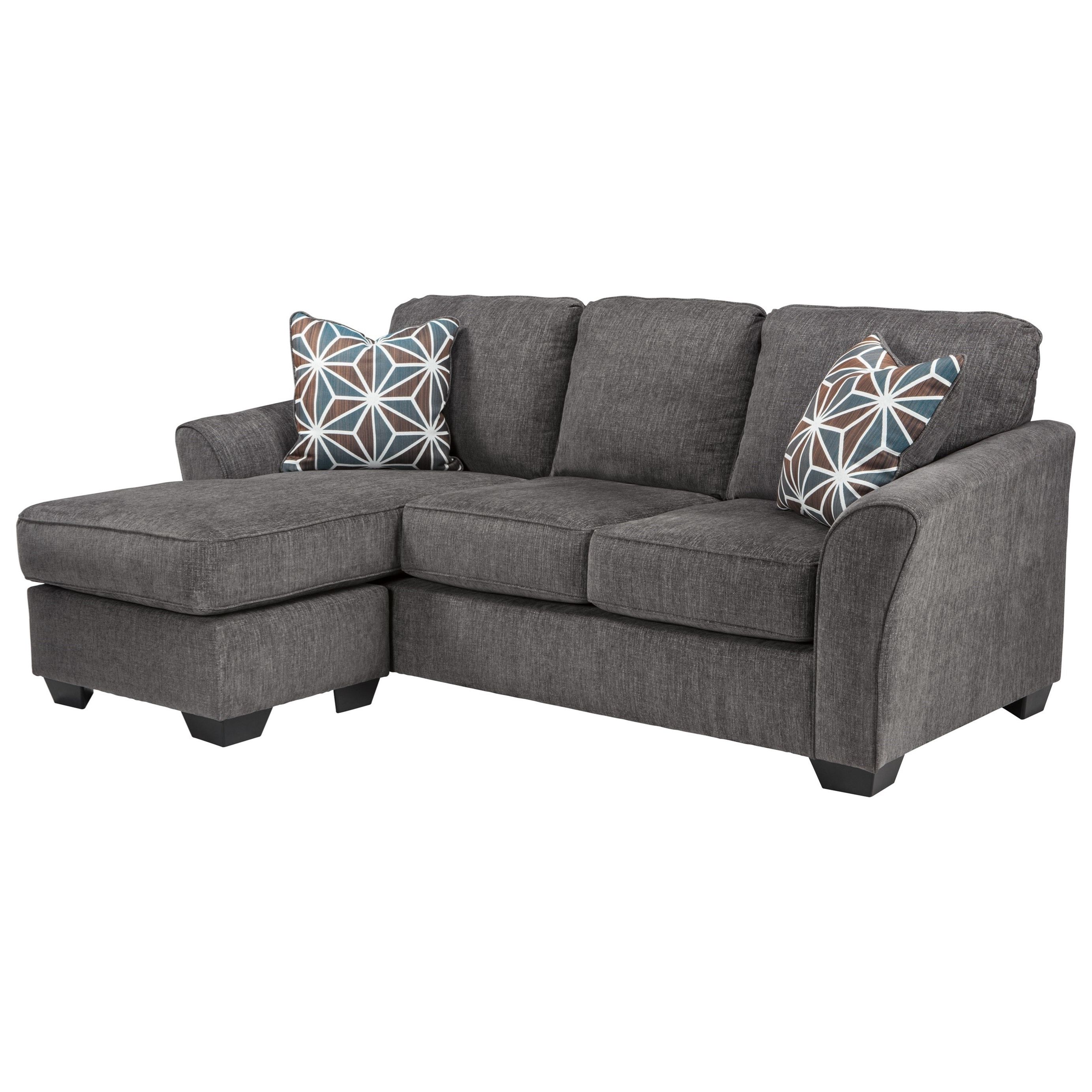 Preferred Benchcraft Brise Casual Contemporary Queen Sofa Chaise Sleeper With Chaise Sleepers (View 8 of 15)