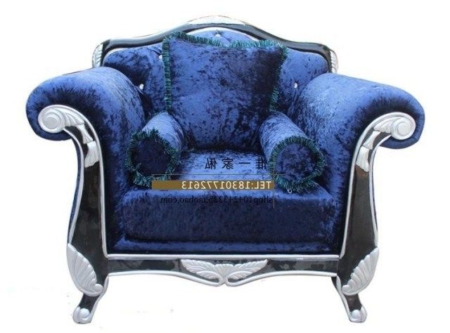 Preferred Cheap Single Sofas Inside European Neo Classical Single Sofa Fabric Solid Wood Furniture (Photo 4 of 10)