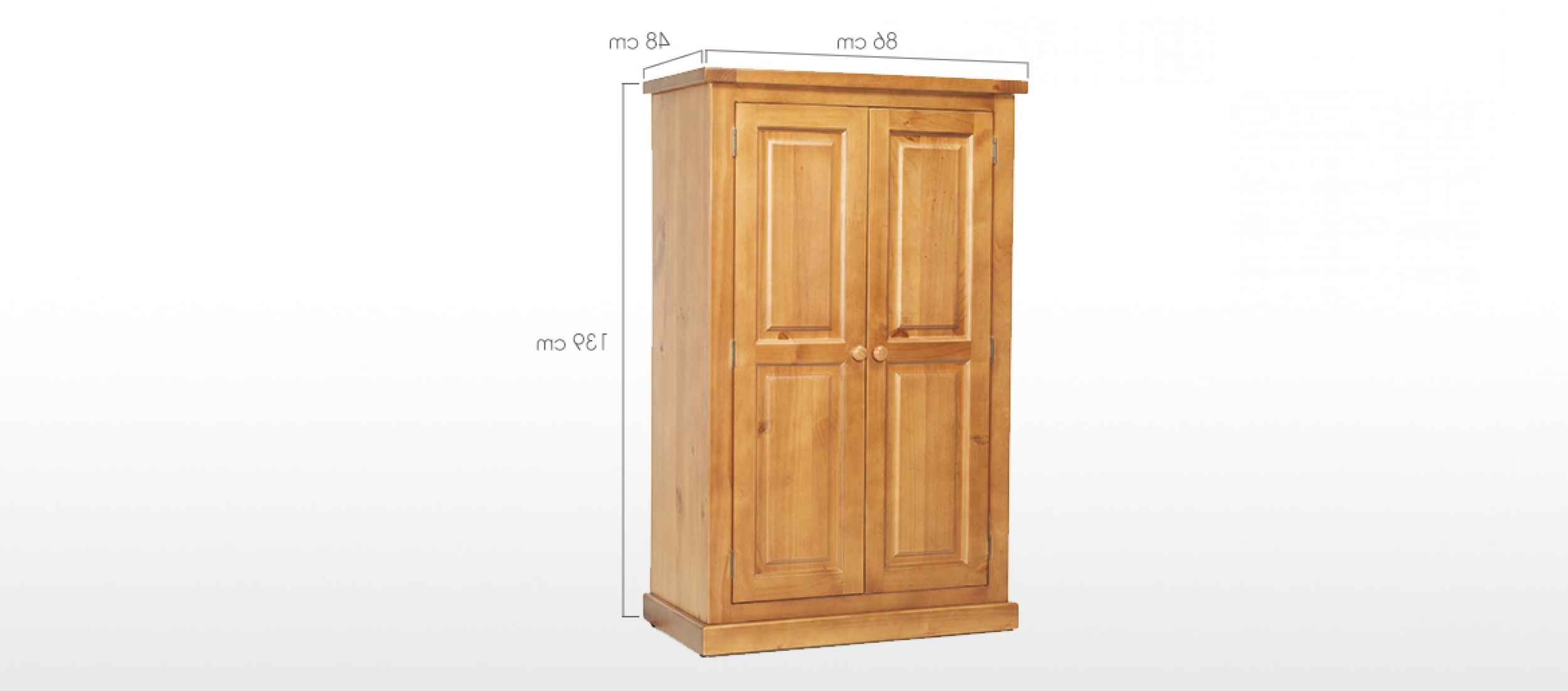 Preferred Kids Pine Wardrobes Throughout Devon Pine Kids Double Wardrobe (Photo 1 of 15)