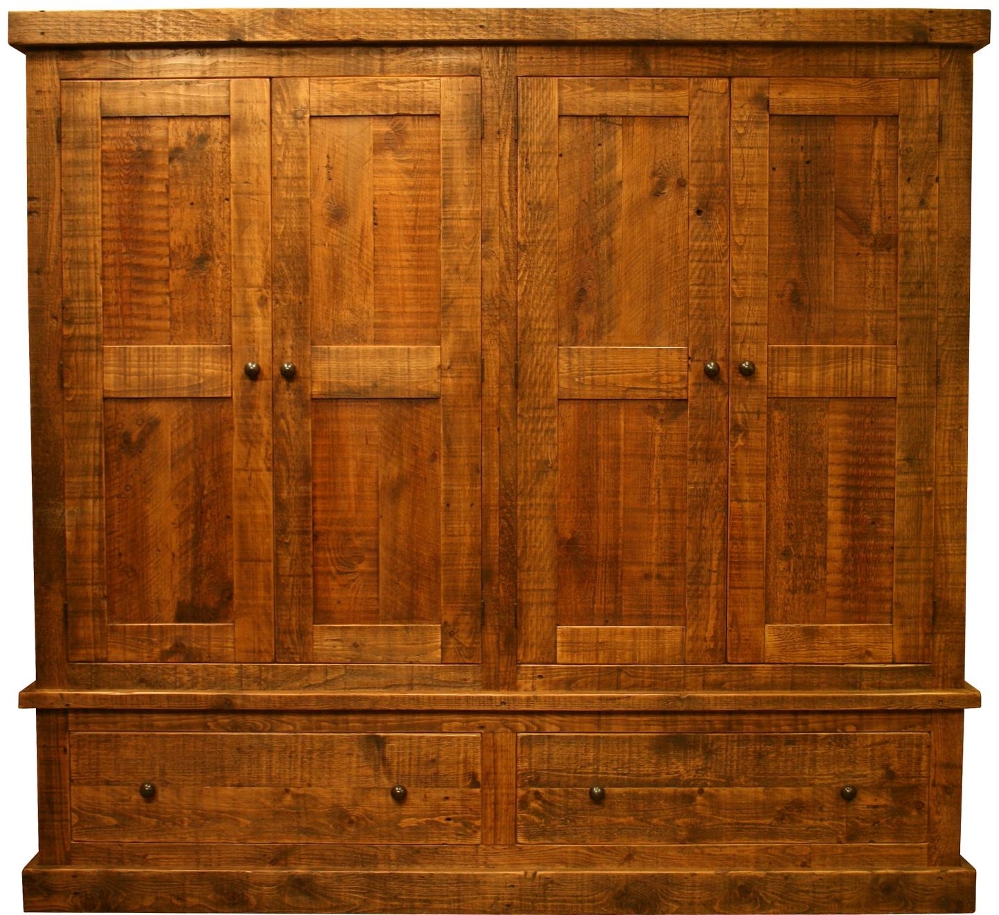 Preferred Large Reclaimed Pine Wardrobe – Vintage & Reclaimed Furniture In Large Antique Wardrobes (Photo 5 of 15)