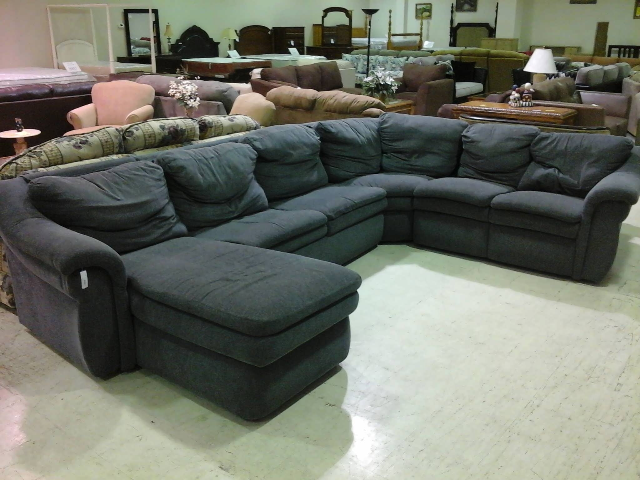 Preferred Sectional Couches With Chaise In Sofa : Chaise Sofa Leather L Shaped Couch Black Sectional Couch (Photo 8 of 15)