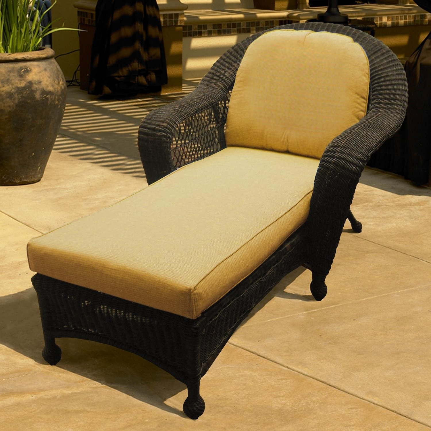 Recent All Weather Wicker Chaise Lounge Chairs • Lounge Chairs Ideas Regarding Wicker Chaise Lounge Chairs (Photo 1 of 15)