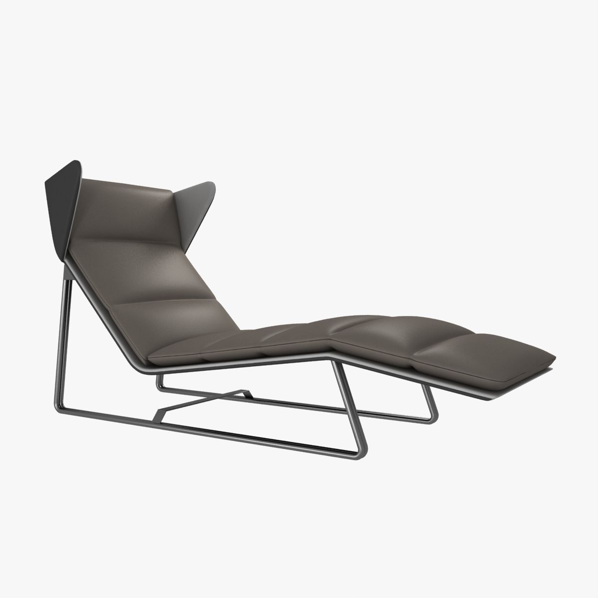 Recent Modern Chaise Lounges Regarding Esedra Romea Modern Chaise Lounge 3d Model (View 5 of 15)