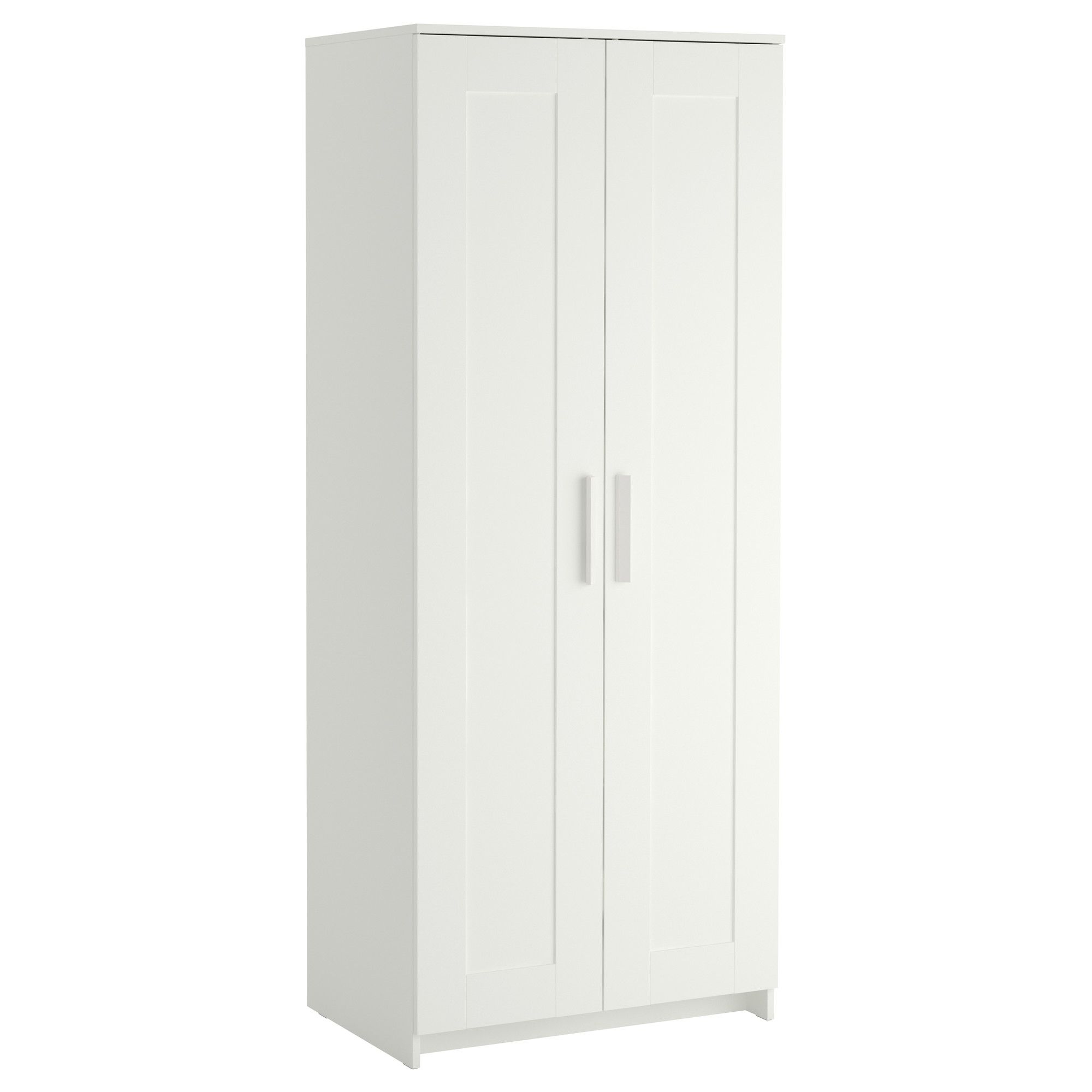 Recent Single White Wardrobes For Brimnes Wardrobe With 2 Doors White 78x190 Cm – Ikea (View 8 of 15)
