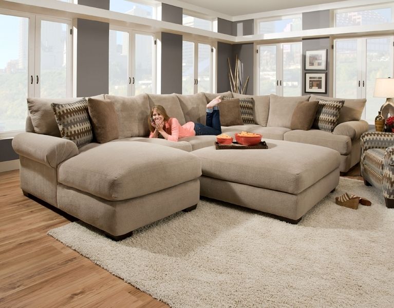 Recent Wide Sectional Sofas With Massive Sectional Featuring An Extra Deep Seat With Crowned (View 1 of 10)