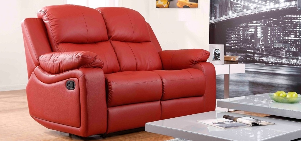 Red Leather Reclining Sofa – Visionexchange (View 3 of 10)