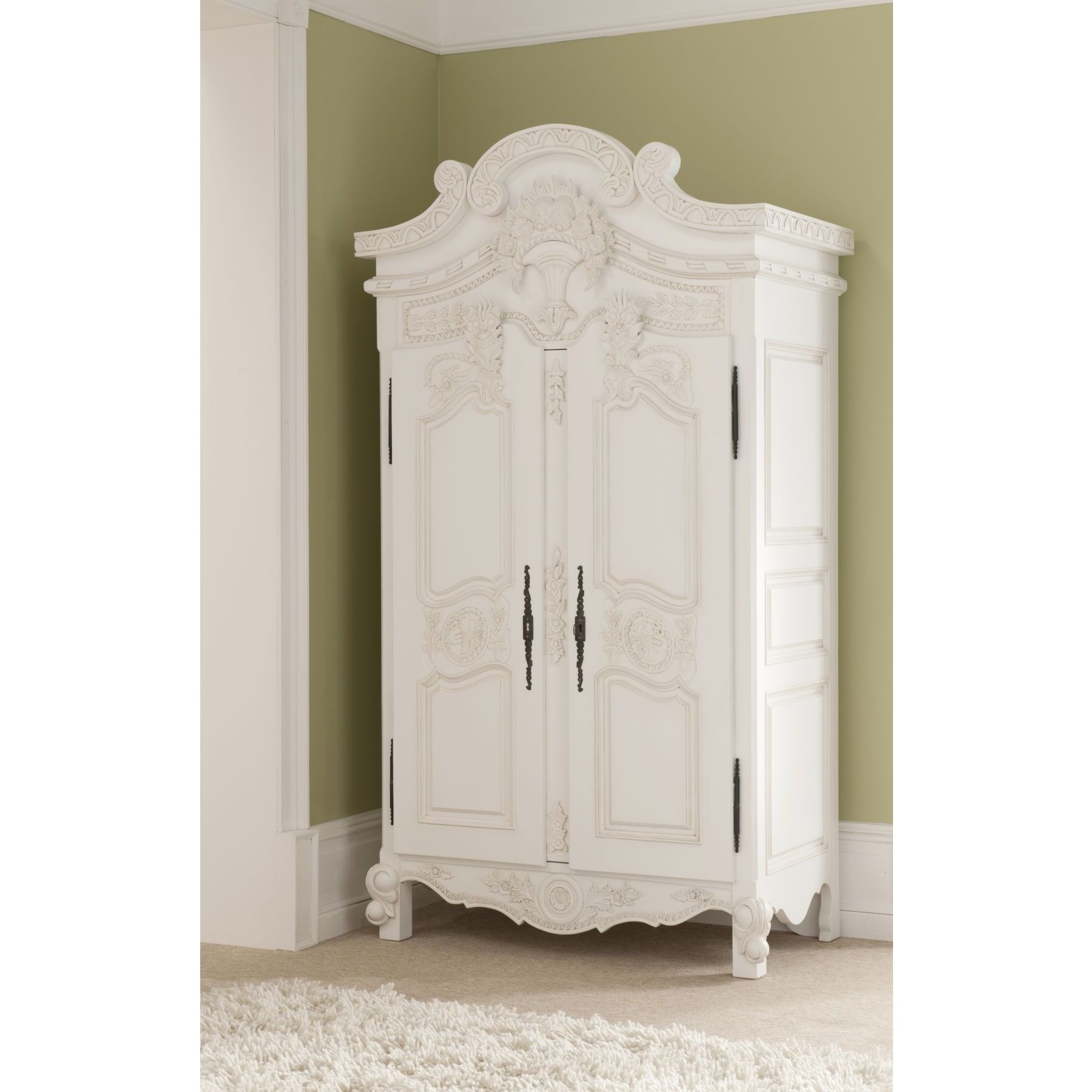 Rococo Antique French Wardrobe A Stunning Addition To Our Shabby With Regard To Widely Used White Shabby Chic Wardrobes (View 5 of 15)