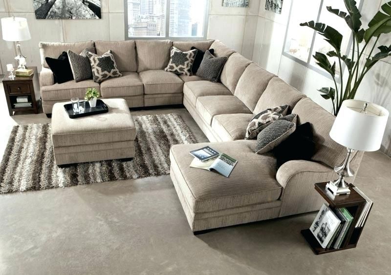 Sectional Sofas With Chaise Lounge And Ottoman Inside Current Chaise Lounge With Ottoman Excellent Large Sectional Sofa With (View 5 of 10)