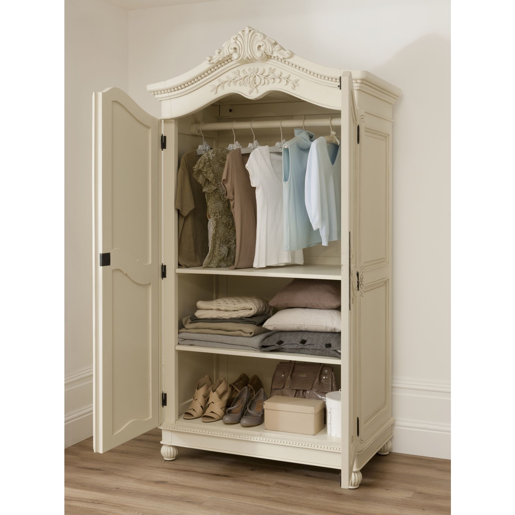 Shabby Chic Furniture Within Newest Ivory Wardrobes (View 7 of 15)