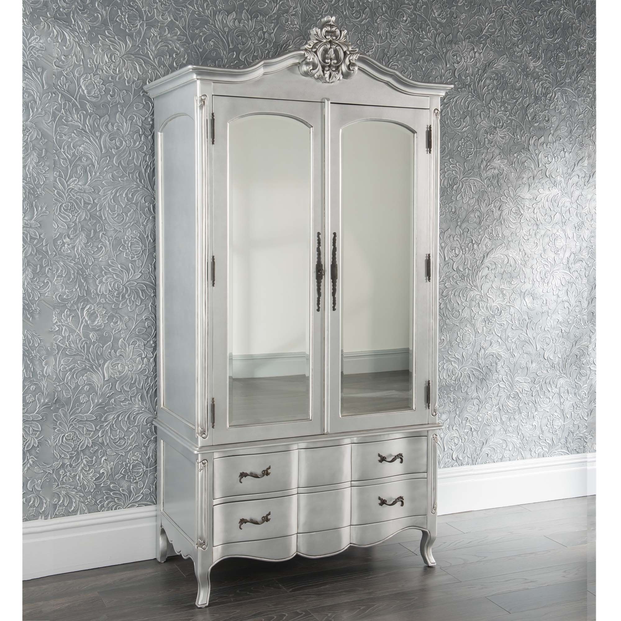 Shabby Chic Throughout Newest Silver Wardrobes (View 2 of 15)