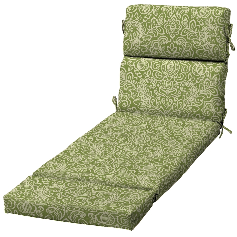 Shop Garden Treasures Green Stencil Damask Standard Patio Chair In Trendy Damask Chaise Lounge Chairs (View 13 of 15)