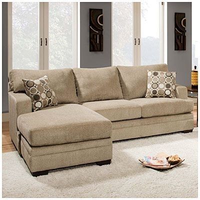 Simmons Chaise Sofas Intended For Favorite Simmons® Columbia Stone Sofa With Reversible Chaise At Big Lots (Photo 2 of 10)
