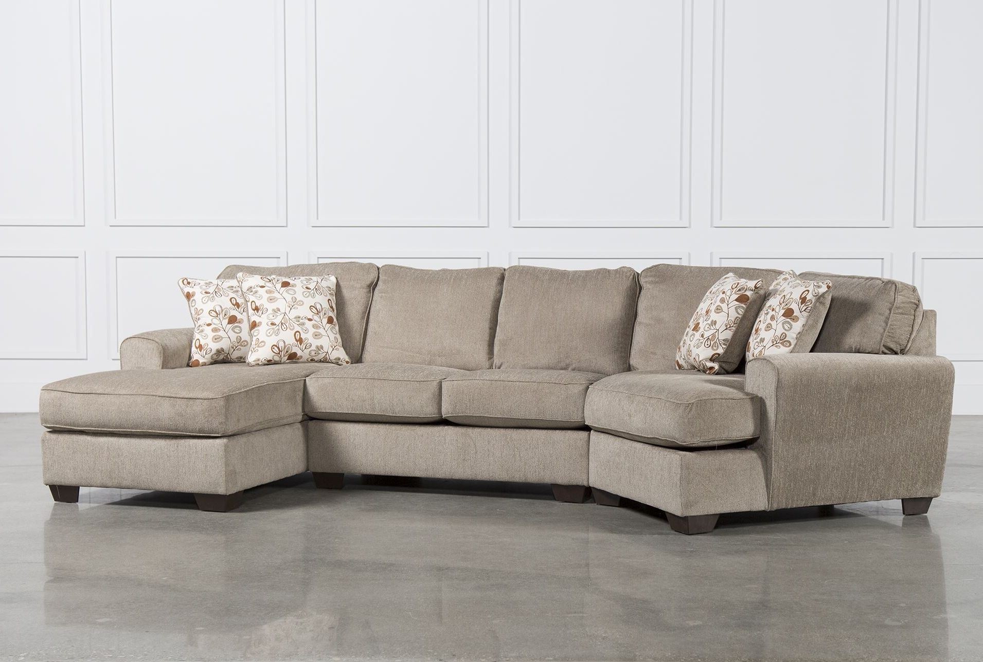 Small Couches With Chaise Intended For Recent Small Sofa With Cuddler (View 10 of 15)