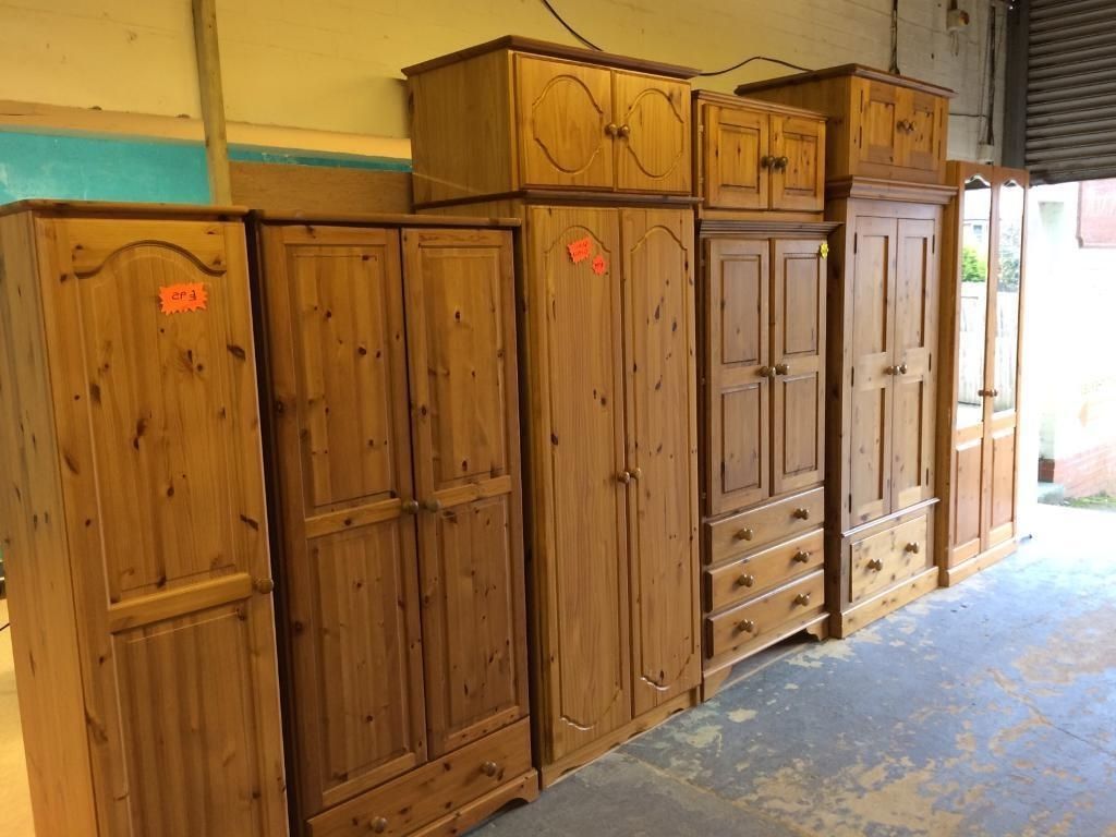 Solid Wood / Pine Single And Double Wardrobes (View 15 of 15)