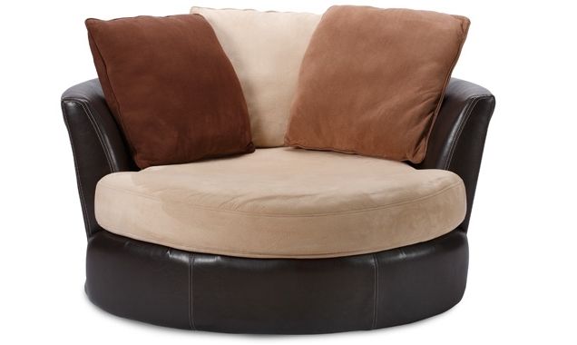 Splendid Round Swivel Sofa Chair With Round Swivel Chairs For In Most Recent Big Sofa Chairs (Photo 5 of 10)