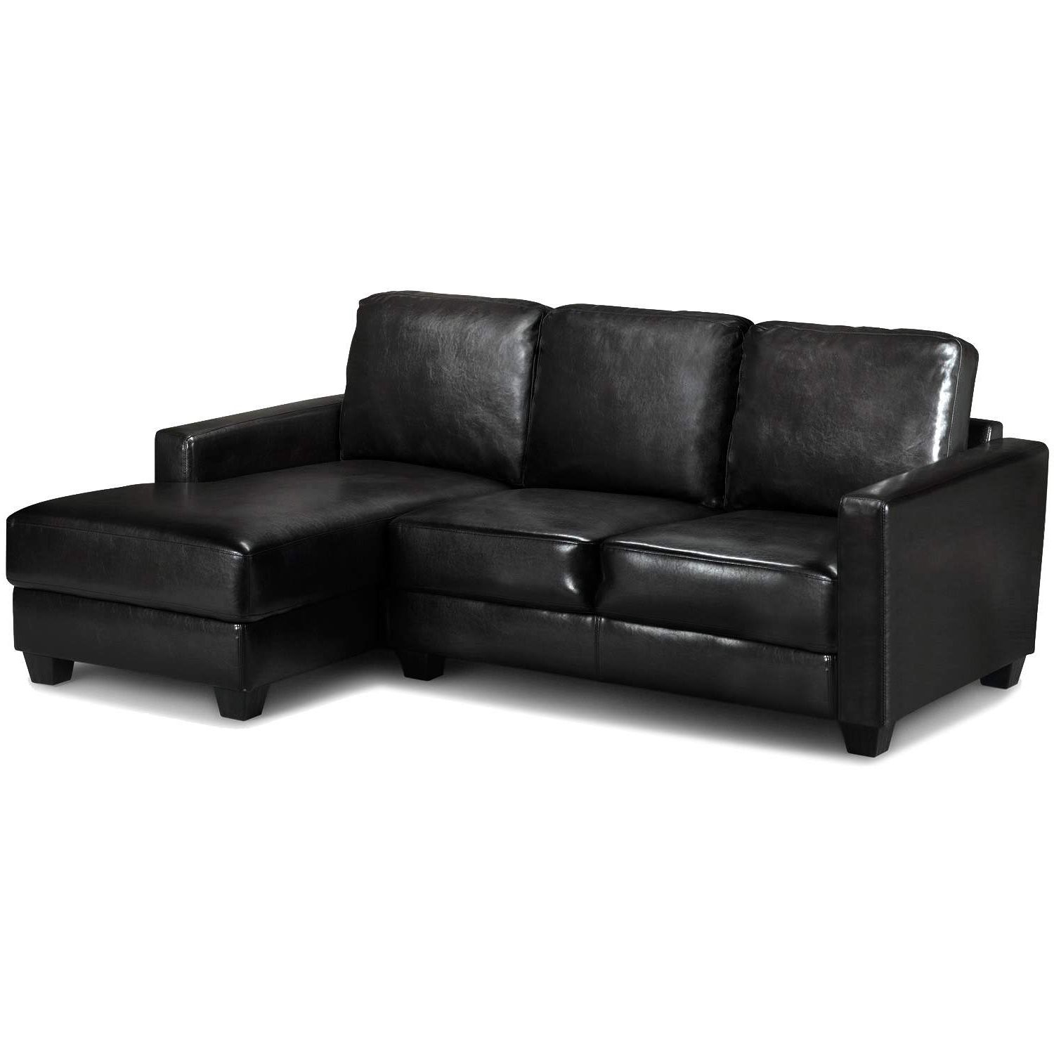Trendy Carla Reversible Faux Leather Corner Chaise Sofa – Next Day In Leather Chaise Sofas (View 7 of 15)