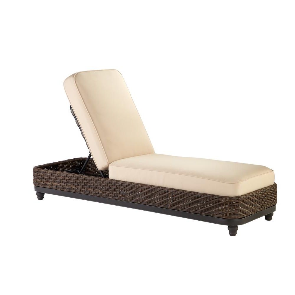 Trendy Home Decorators Collection Camden Dark Brown Wicker Outdoor Chaise Within Brown Chaise Lounges (View 9 of 15)