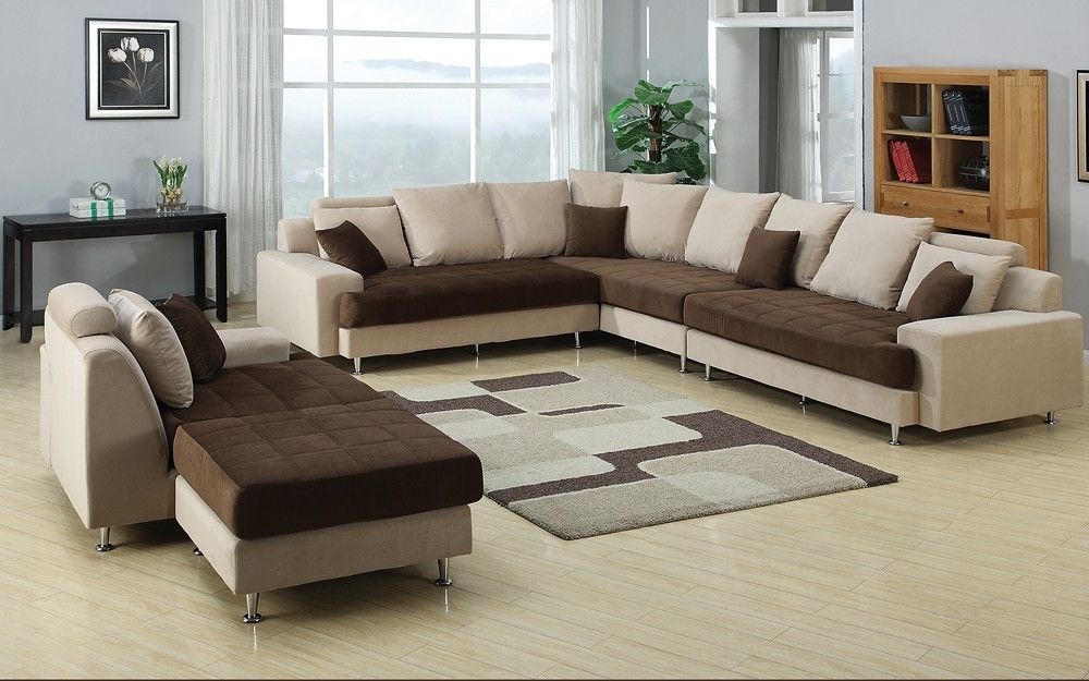 Two Tone Sofas With Most Current Modern Two Tone Sectional Sofa (View 1 of 10)