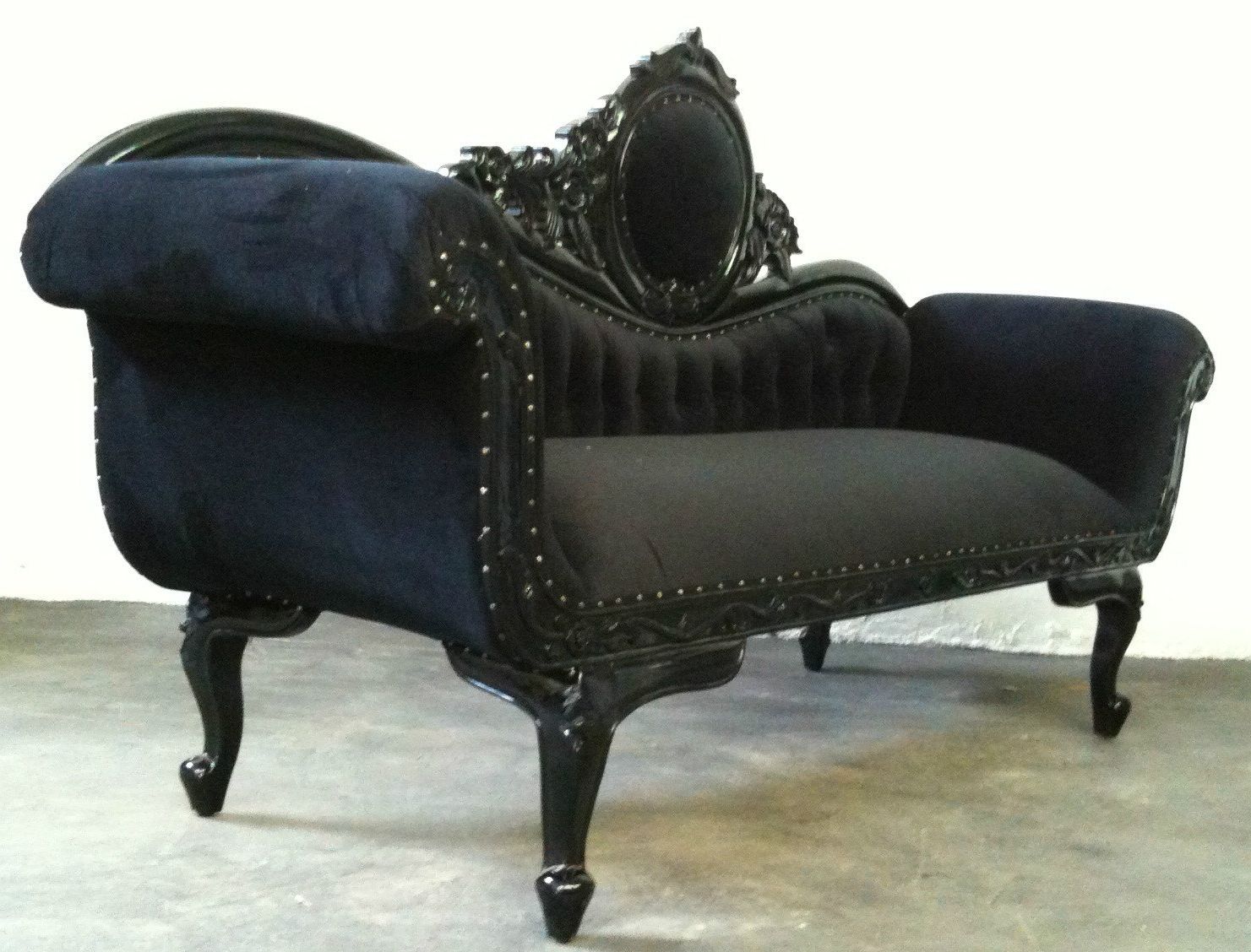 Unique Black Chaise Lounge — Awesome Homes : Perfect Black Chaise Regarding Current Black Chaises (View 7 of 15)