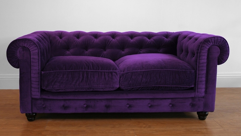 Featured Photo of  Best 10+ of Velvet Purple Sofas