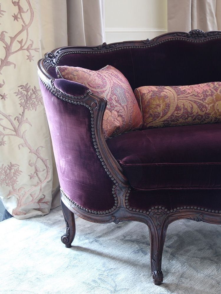 Velvet Purple Sofas With Most Recent 12 Royally Purple Velvet Sofas For The Living Room (View 10 of 10)