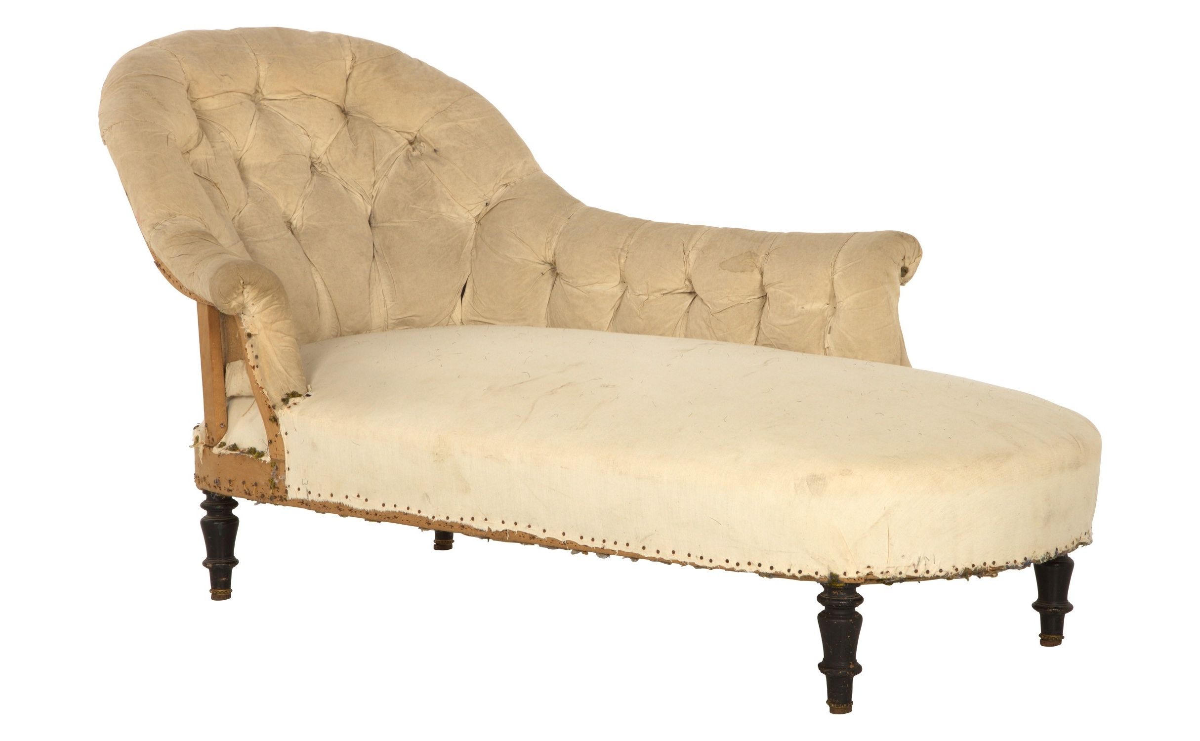 Vintage Chaise Lounges With Regard To Favorite Antique Unupholstered Chaise Lounge (View 1 of 15)